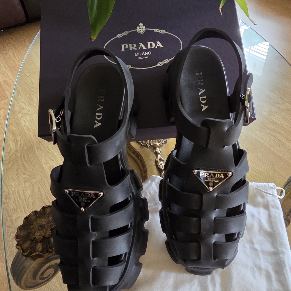 Prada Black Sandals